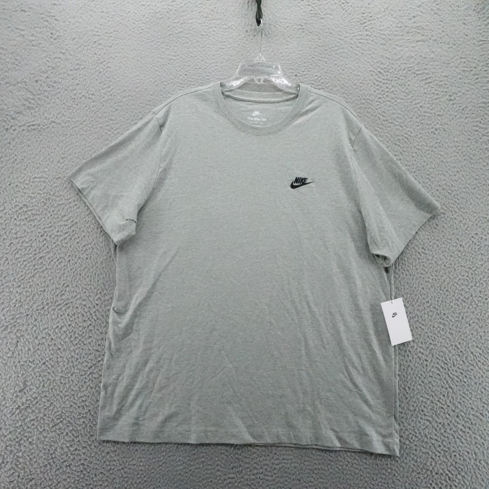 Nike Mens Sportswear Club Tee Dark Grey Heather XXL NEW